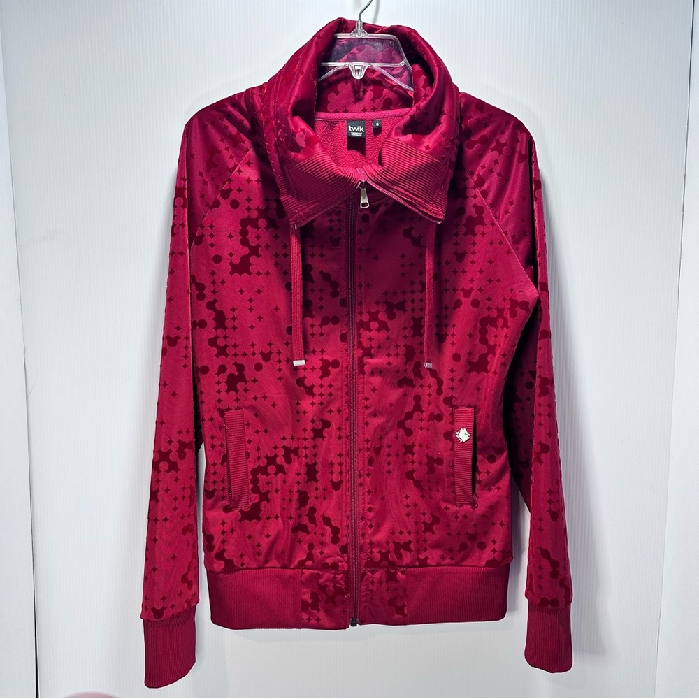 2/$15 Twik Jacket‎ Sweater Women’s Size Large Long Sleeve Full Zip Raised Velvet
